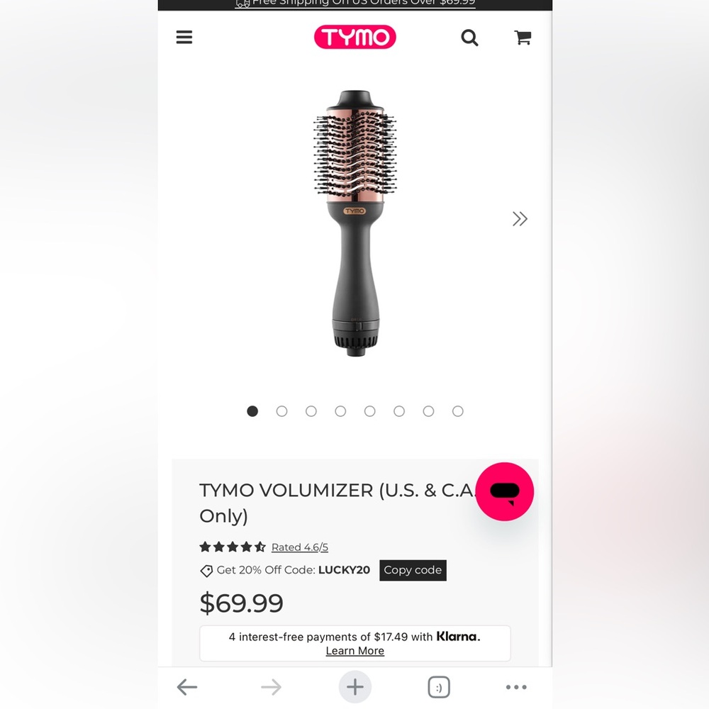 TYMO Volumizer Hot Air Brush